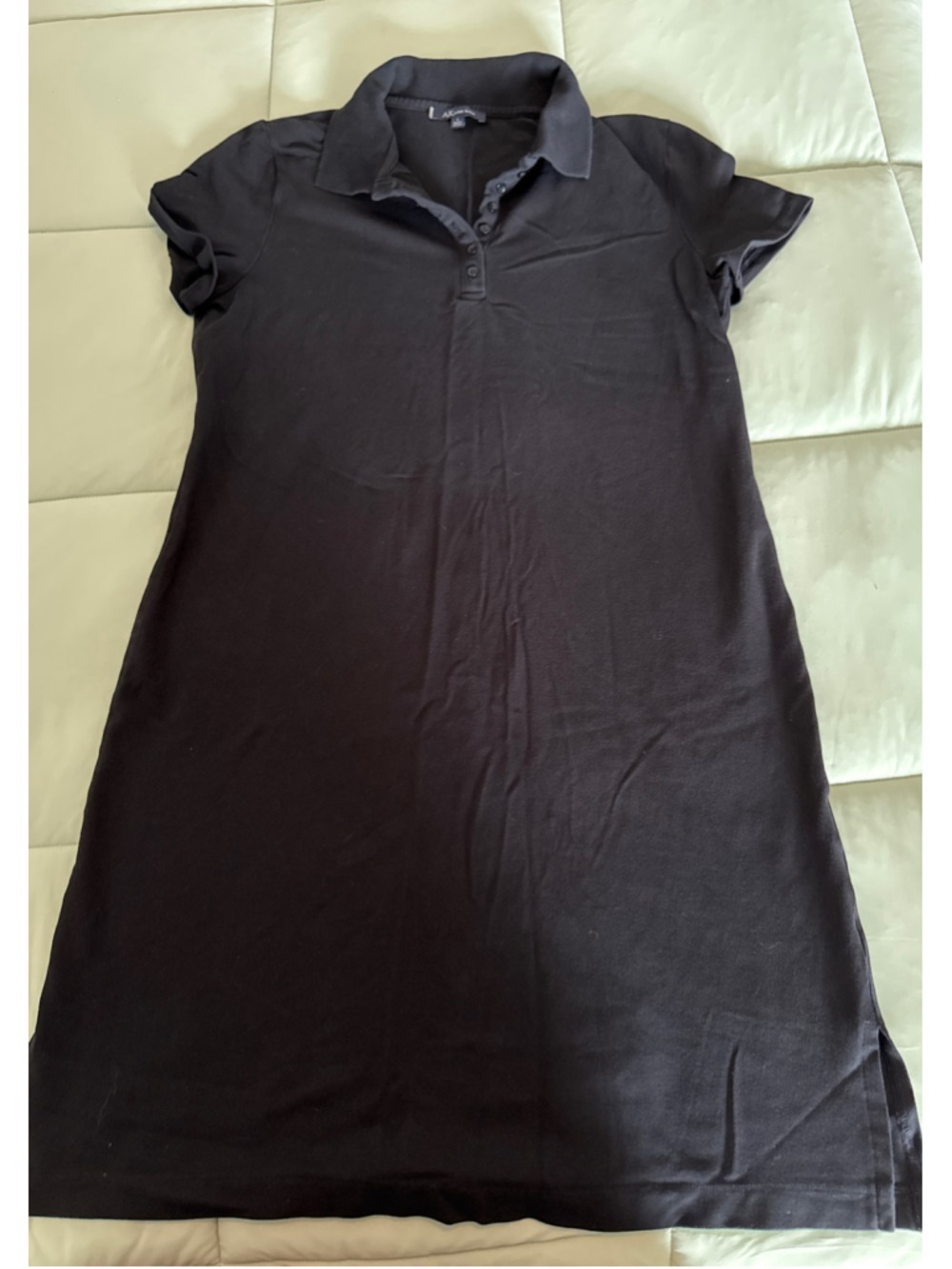 #0253 - Women's Anne Klein Black Polo Dress Size L
